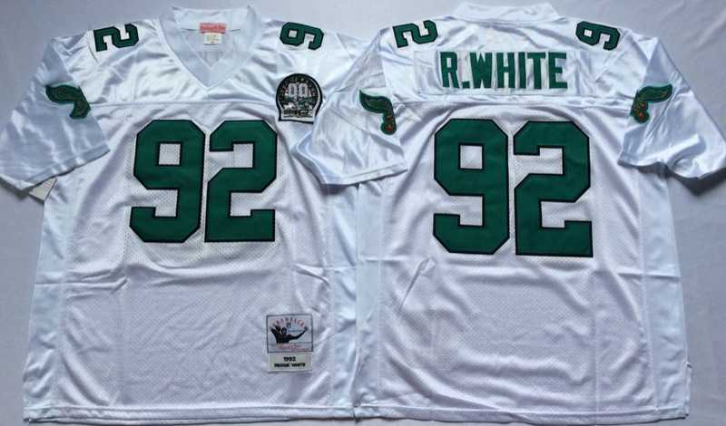 Eagles 92 Reggie White White M&N Throwback Jersey->nfl m&n throwback->NFL Jersey